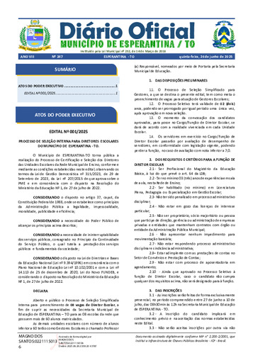 Diário Oficial - Edição 247