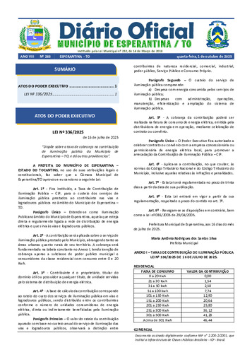 Diário Oficial - Edição 283