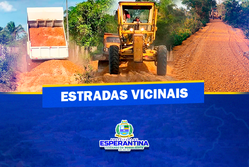 Prefeitura segue firme na recuperação das estradas vicinais
