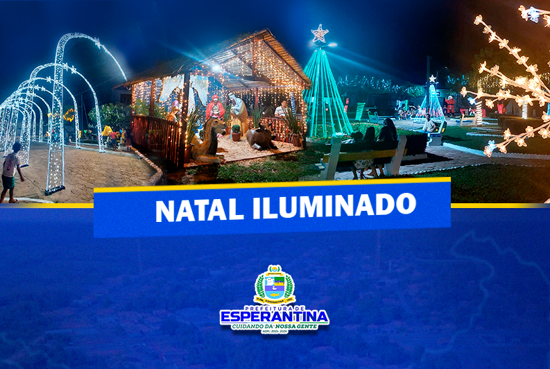 Prefeitura de Esperantina inaugura decoração natalina