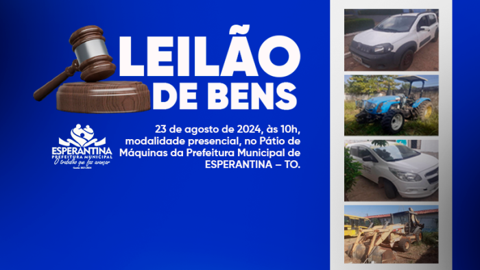 EDITAL DE LEILÃO Nº 001/2024